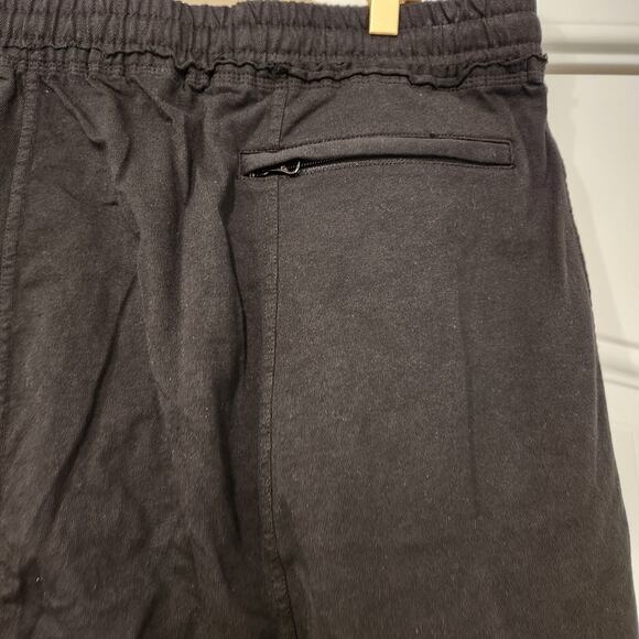 R13 Black Cotton Sweatpants” w/Leopard Tie Belt L 12 10 14 - Picture 7 of 9